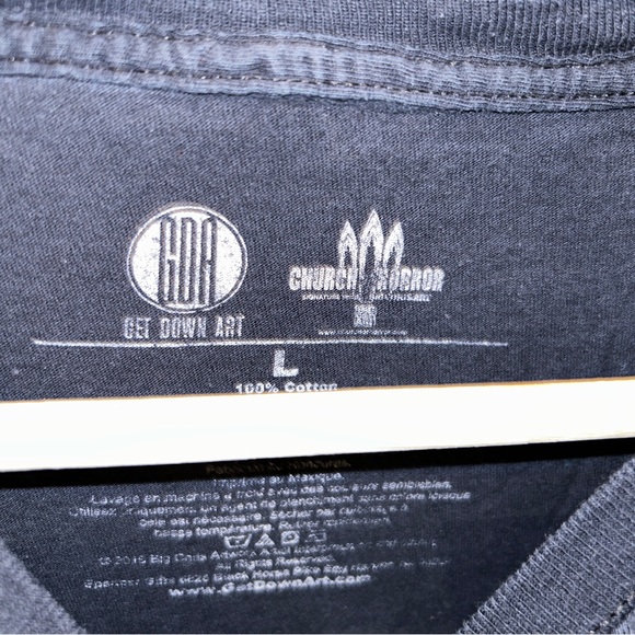 Get Down Art Church of Horror Size L Black T-Shirt - Picture 3 of 4